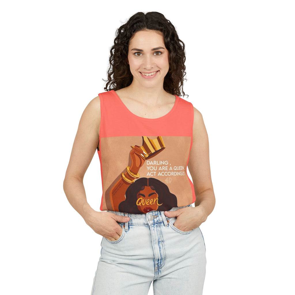 Tank Top|"Queen Energy" Tank Top — She Was Born to Wear the Crown