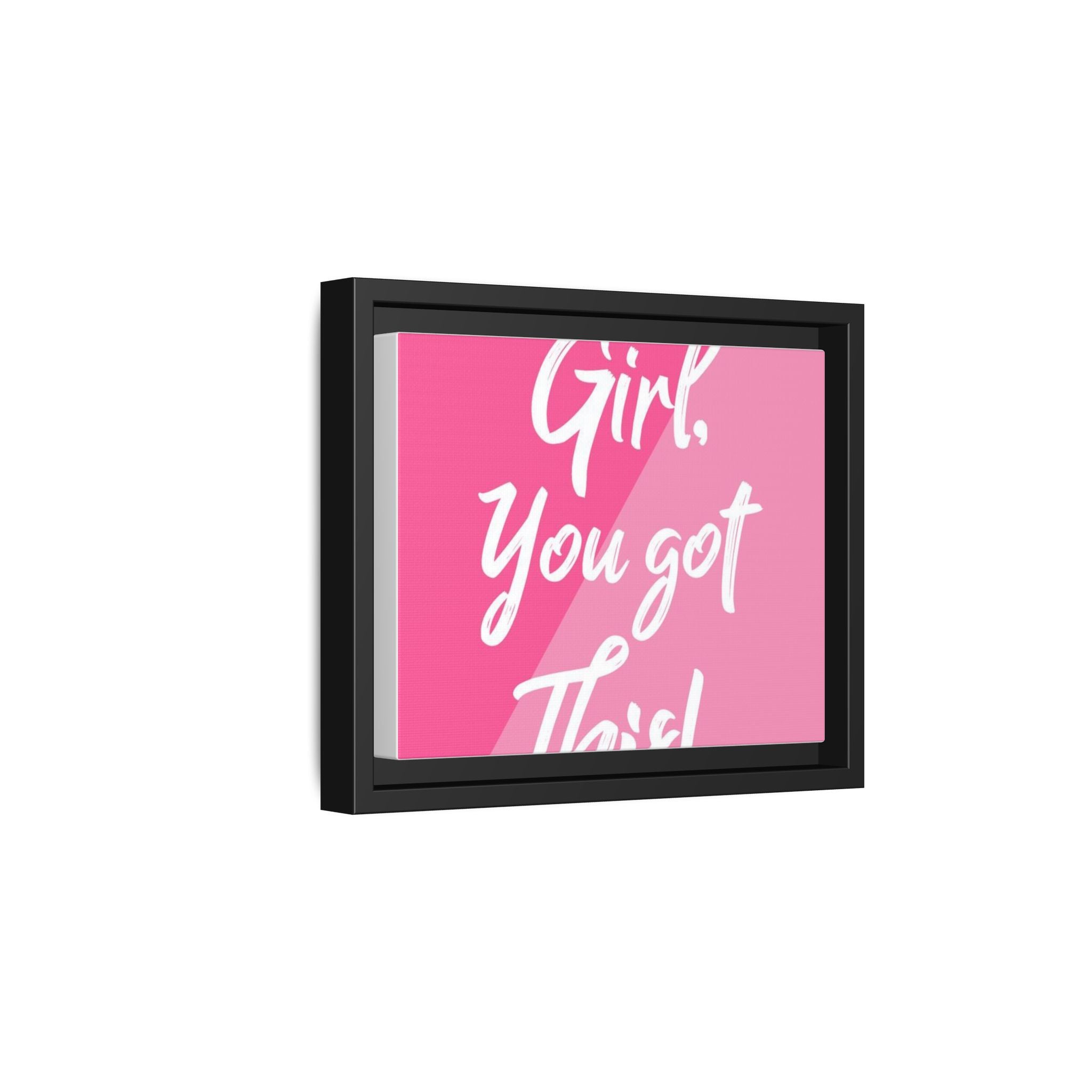 Matte Canvas, Framed (Multi-color)|Frame |Cute inspirational frames