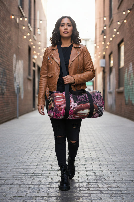 Stylish duffel bag with large storage capacity
