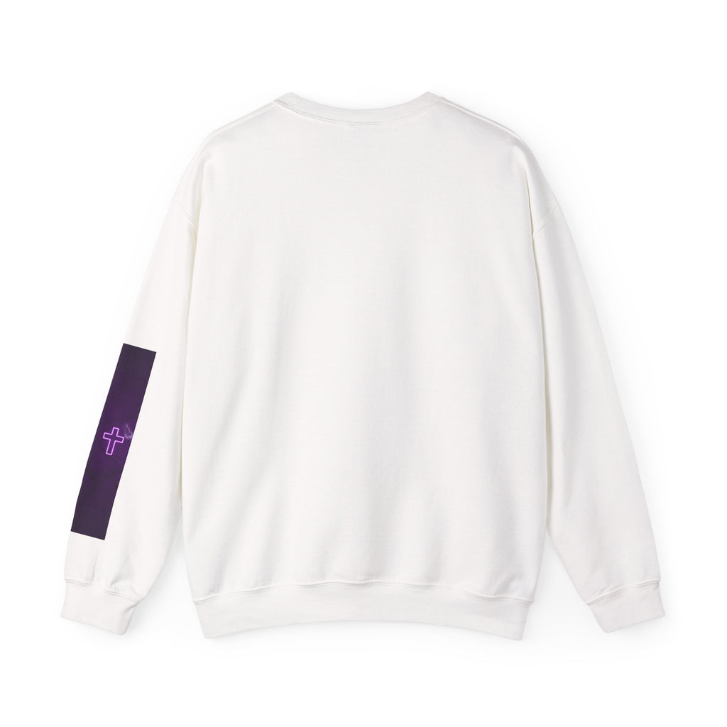 "Neon Cross" Faith Crewneck Sweatshirt — She Glows in the Dark |Tshirt for women