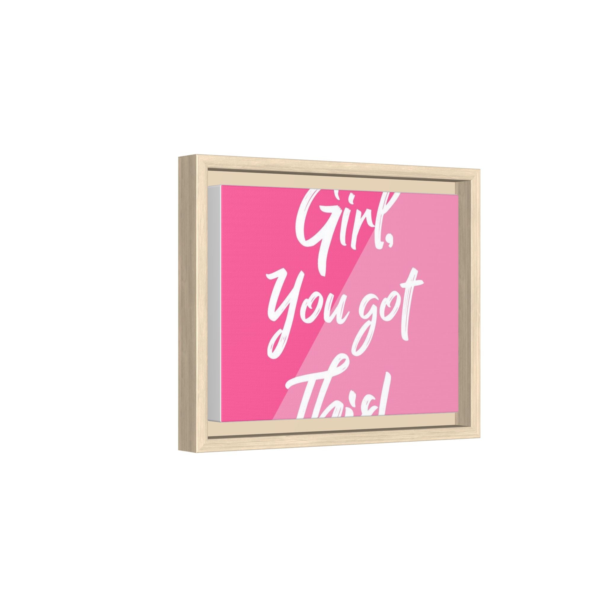 Matte Canvas, Framed (Multi-color)|Frame |Cute inspirational frames