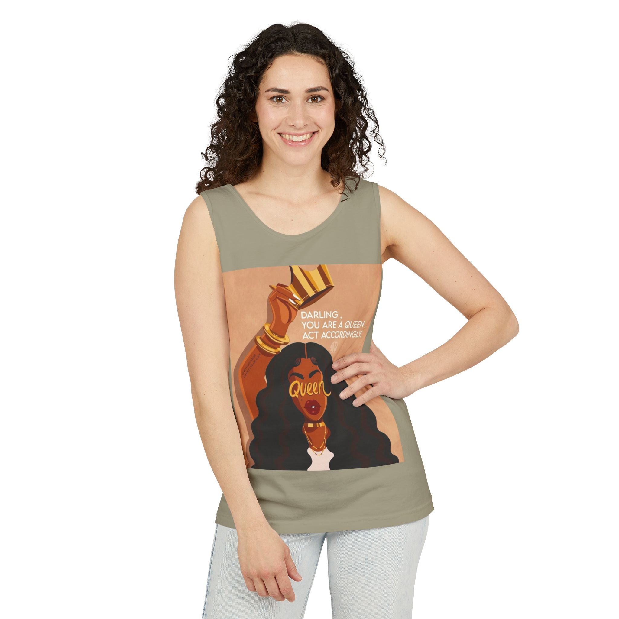 Tank Top|"Queen Energy" Tank Top — She Was Born to Wear the Crown