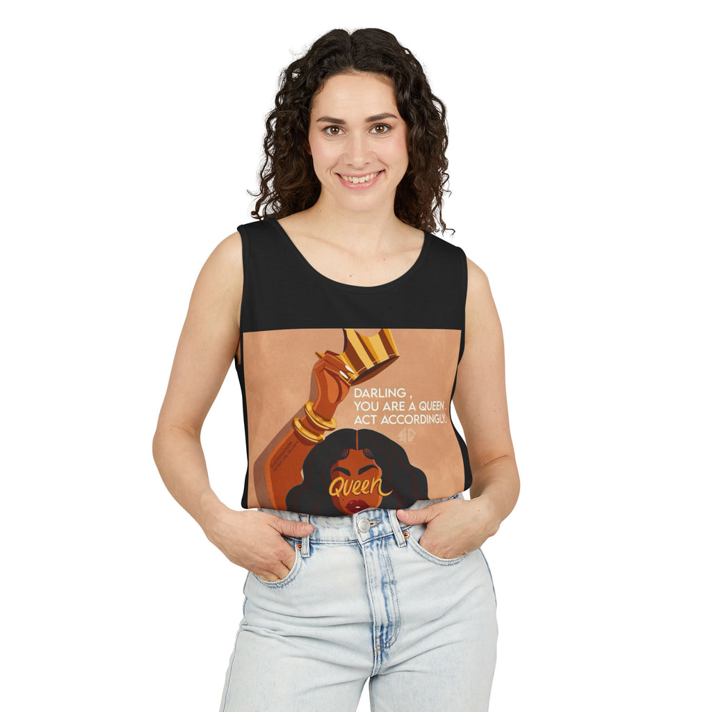 Tank Top|"Queen Energy" Tank Top — She Was Born to Wear the Crown