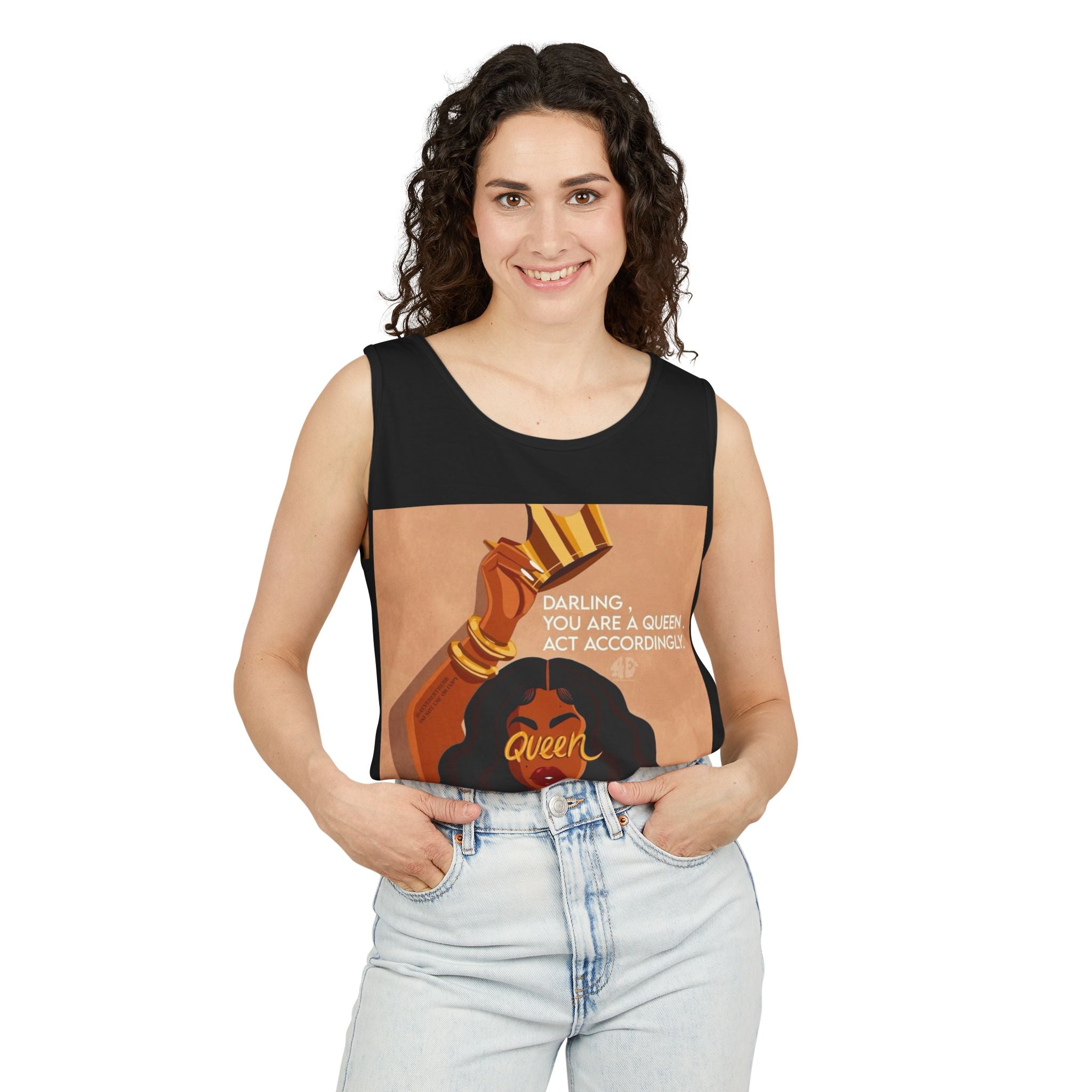 Tank Top|"Queen Energy" Tank Top — She Was Born to Wear the Crown