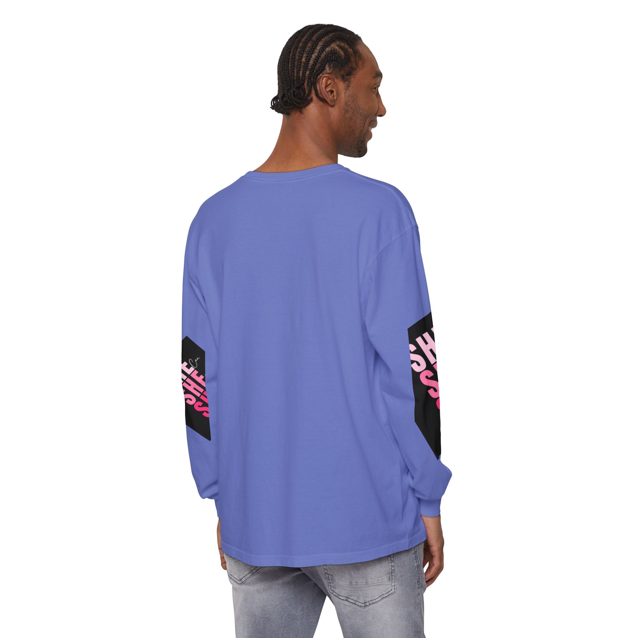 Women Garment-dyed Long Sleeve T-Shirt