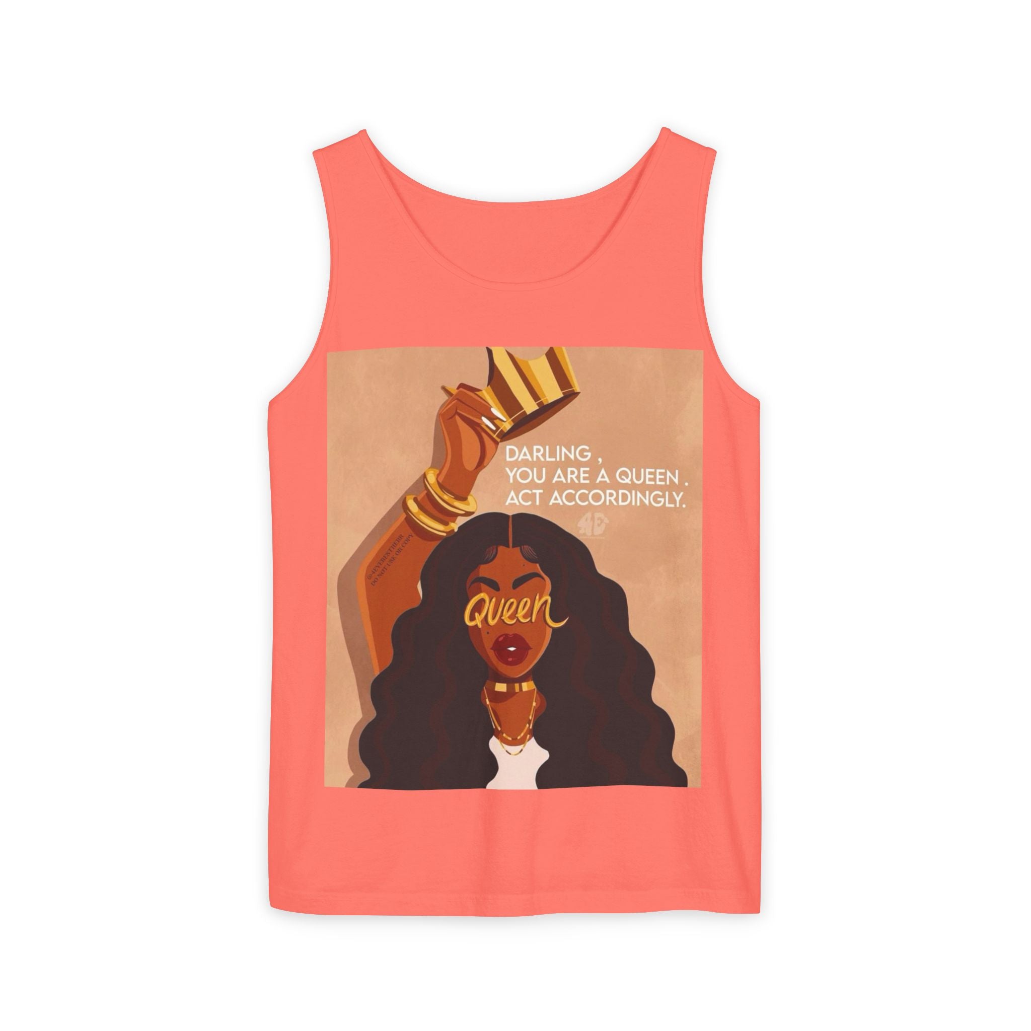 Tank Top|"Queen Energy" Tank Top — She Was Born to Wear the Crown