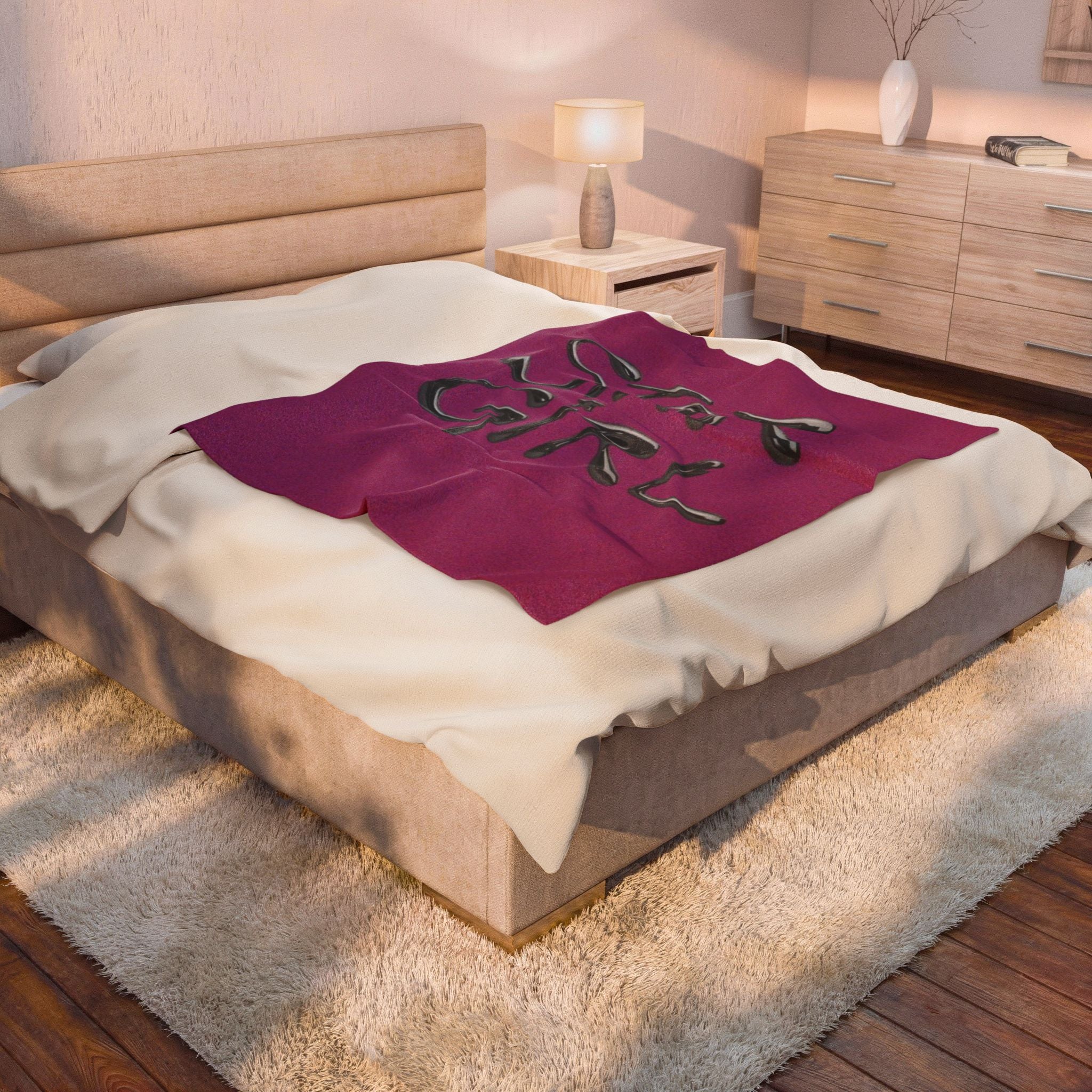 Large Velveteen Plush Blanket |Blankets for women