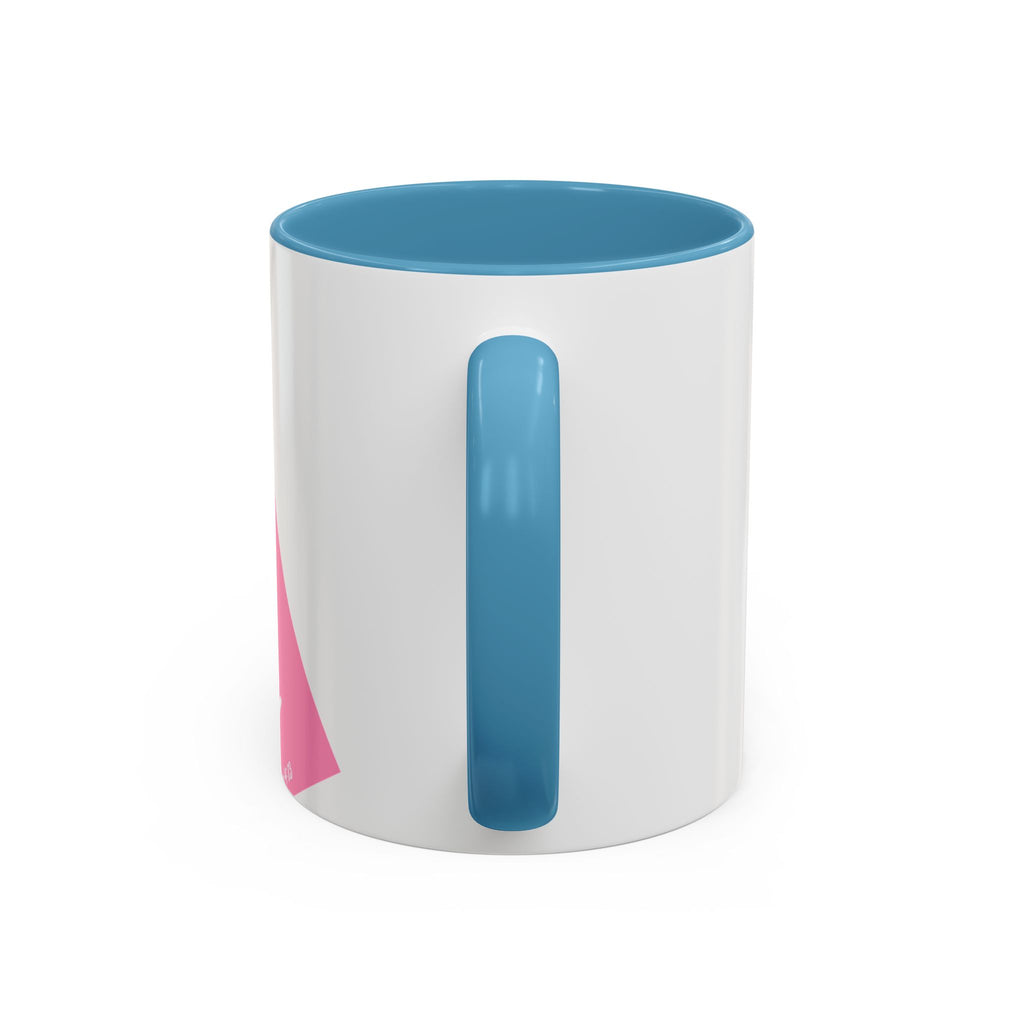 Color Accent Coffee Mug | 11oz & 15oz | Black Navy Pink | Dishwasher Safe