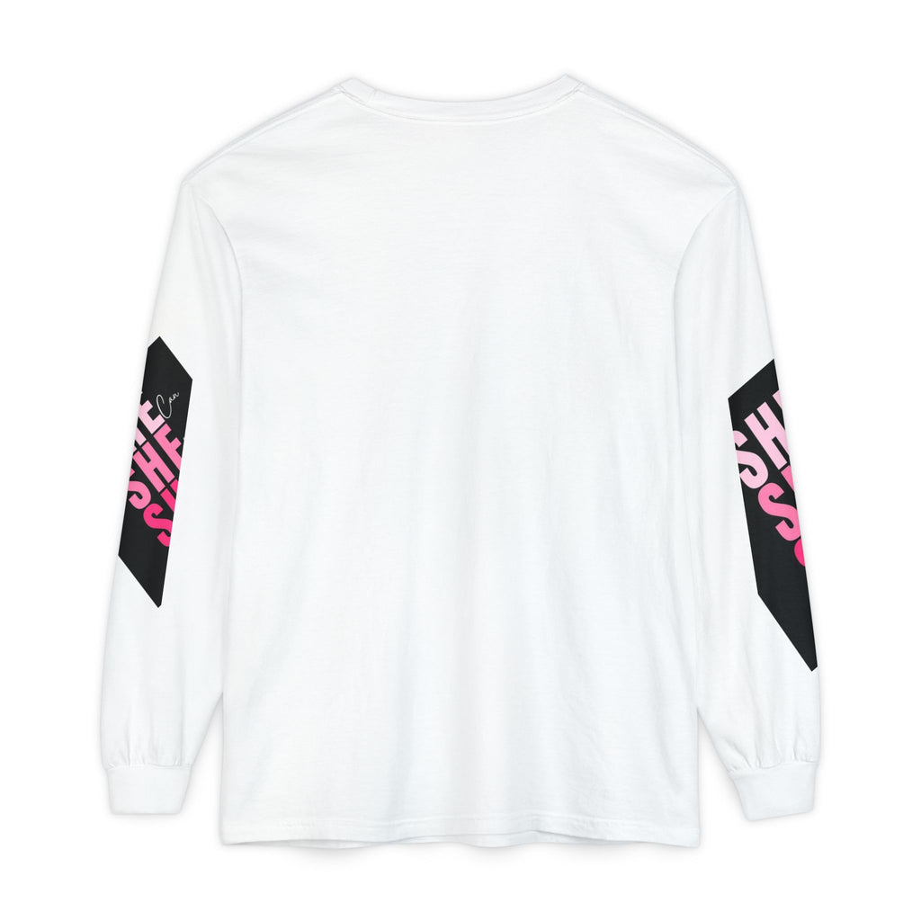 Women Garment-dyed Long Sleeve T-Shirt
