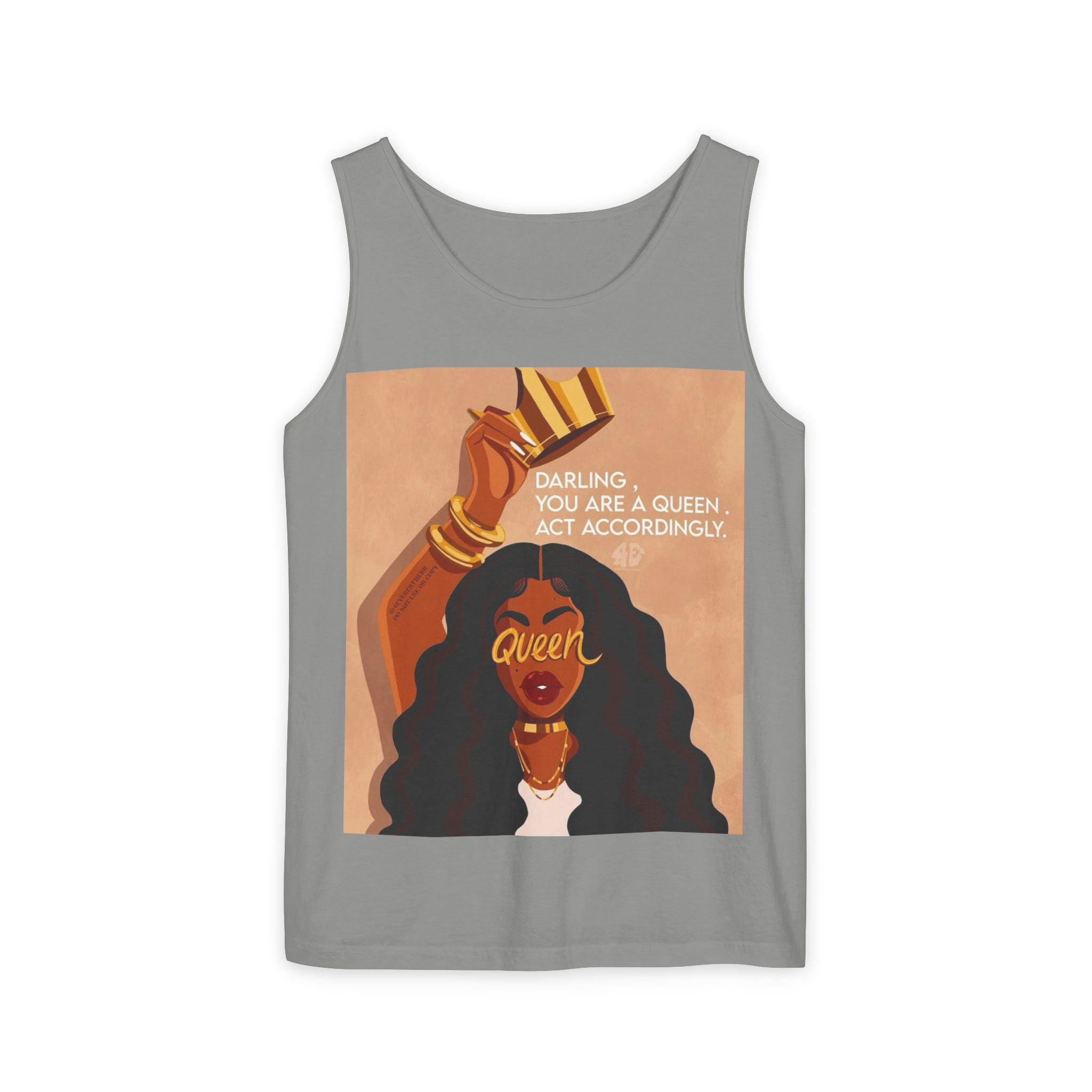 Tank Top|"Queen Energy" Tank Top — She Was Born to Wear the Crown