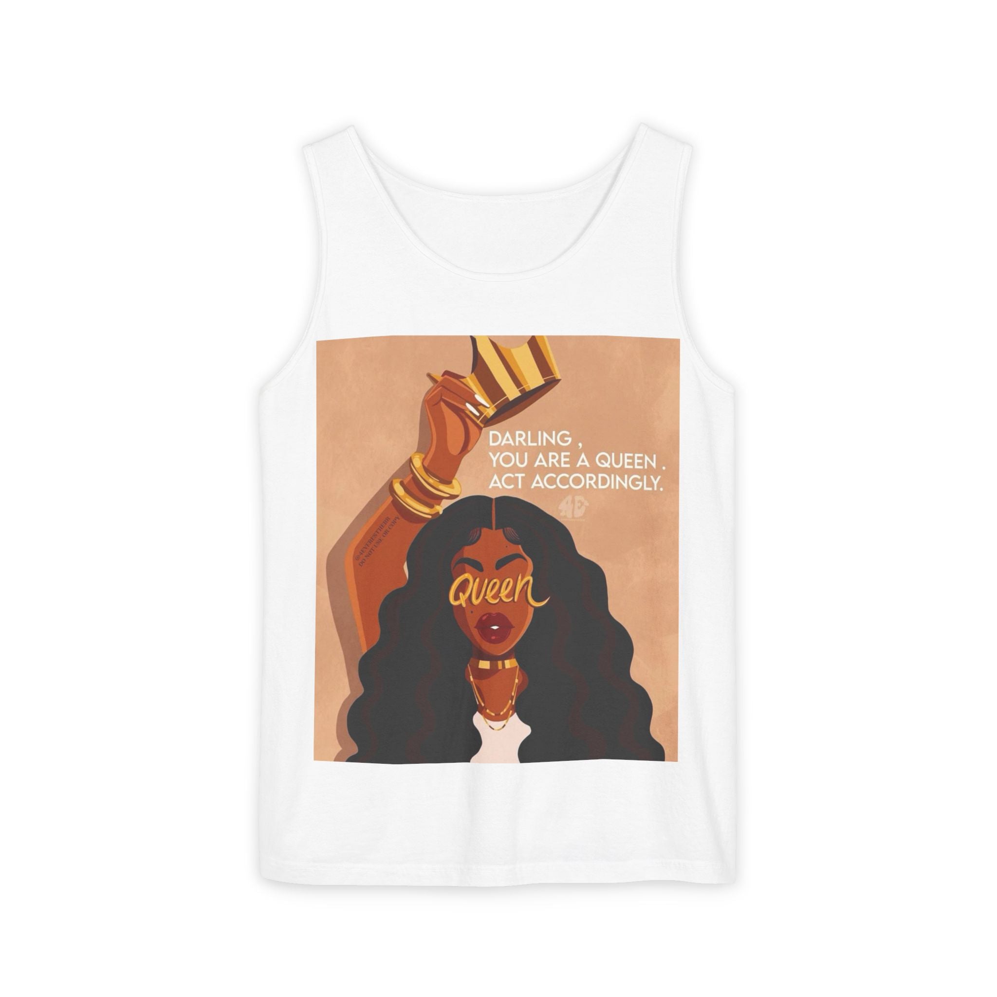 Tank Top|"Queen Energy" Tank Top — She Was Born to Wear the Crown