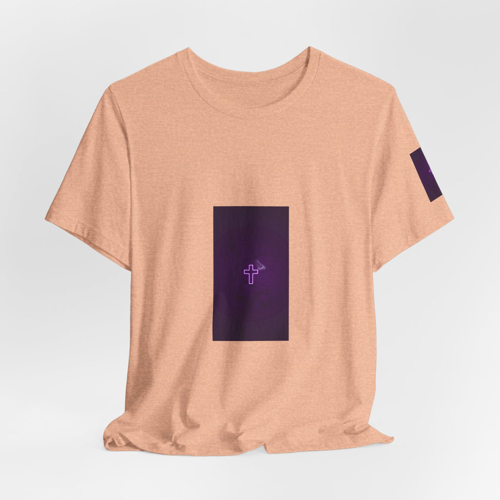 "Covered" Cross Tee — She Wears Her Faith Softly.. Tshirt for women