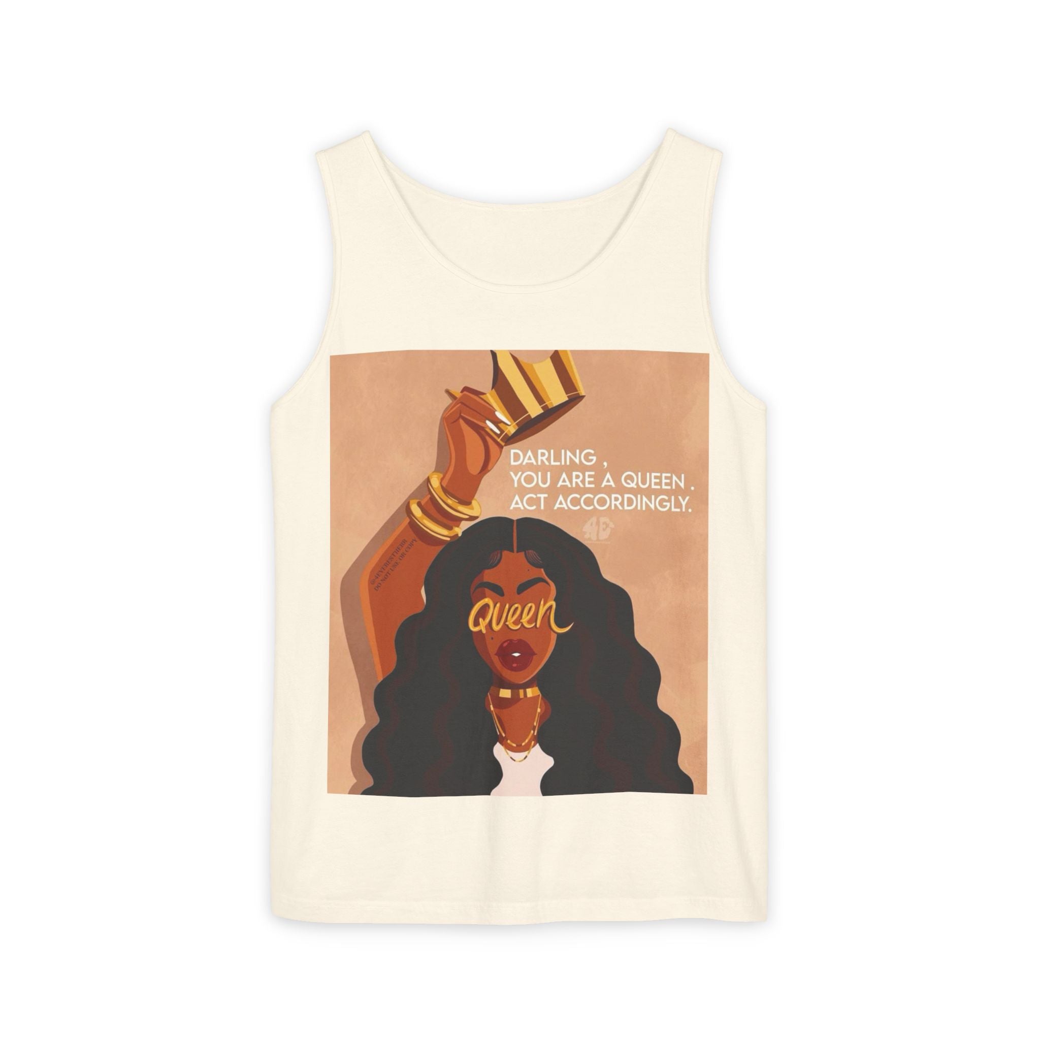 Tank Top|"Queen Energy" Tank Top — She Was Born to Wear the Crown