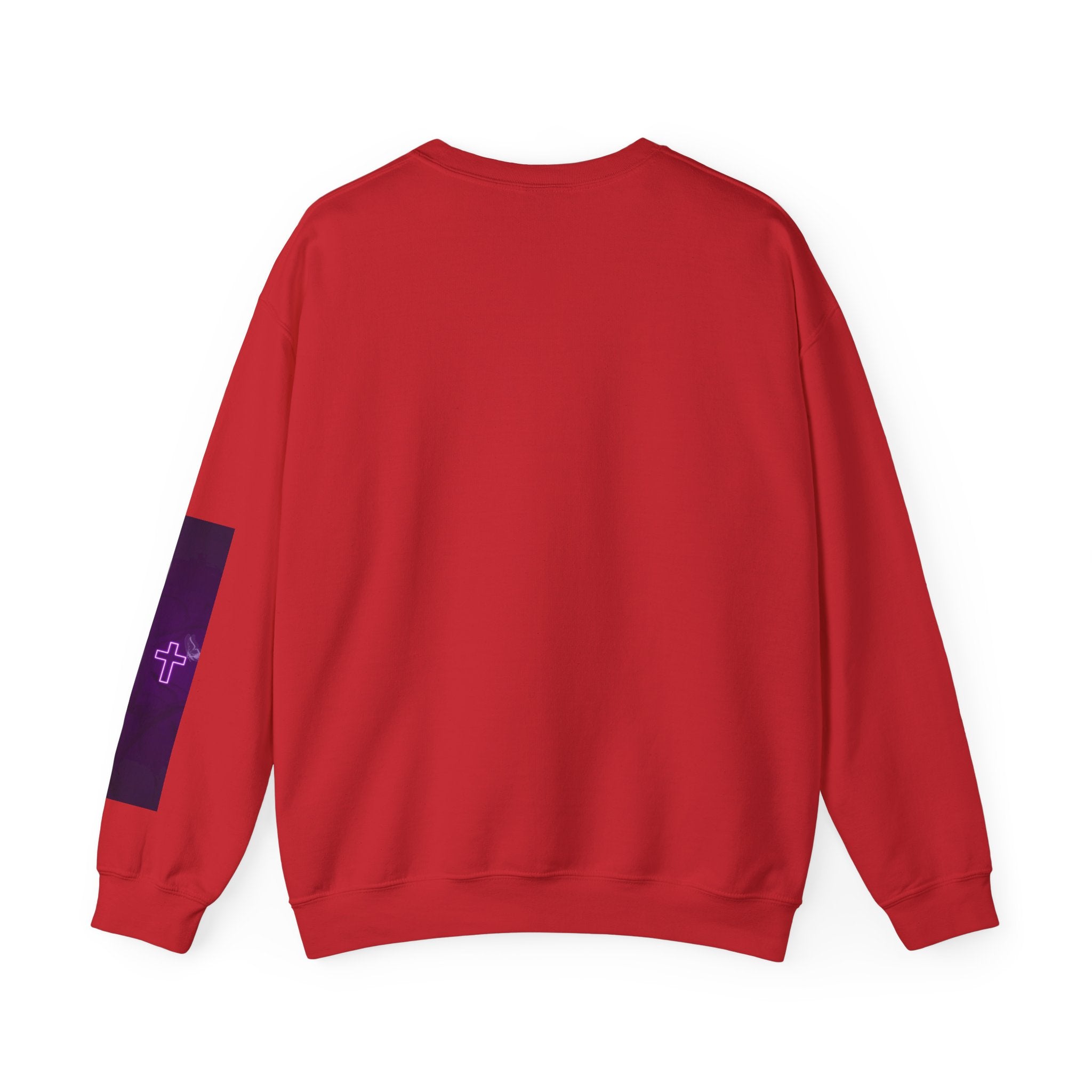 "Neon Cross" Faith Crewneck Sweatshirt — She Glows in the Dark |Tshirt for women