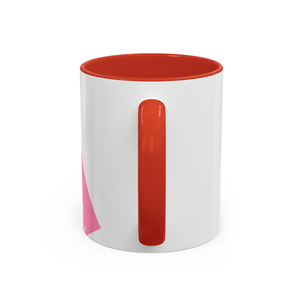 Color Accent Coffee Mug | 11oz & 15oz | Black Navy Pink | Dishwasher Safe
