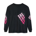 Women Garment-dyed Long Sleeve T-Shirt