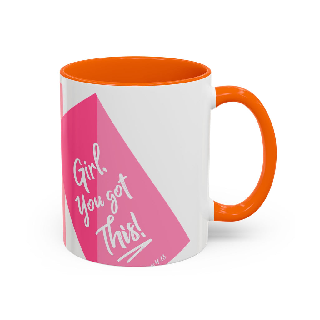 Color Accent Coffee Mug | 11oz & 15oz | Black Navy Pink | Dishwasher Safe