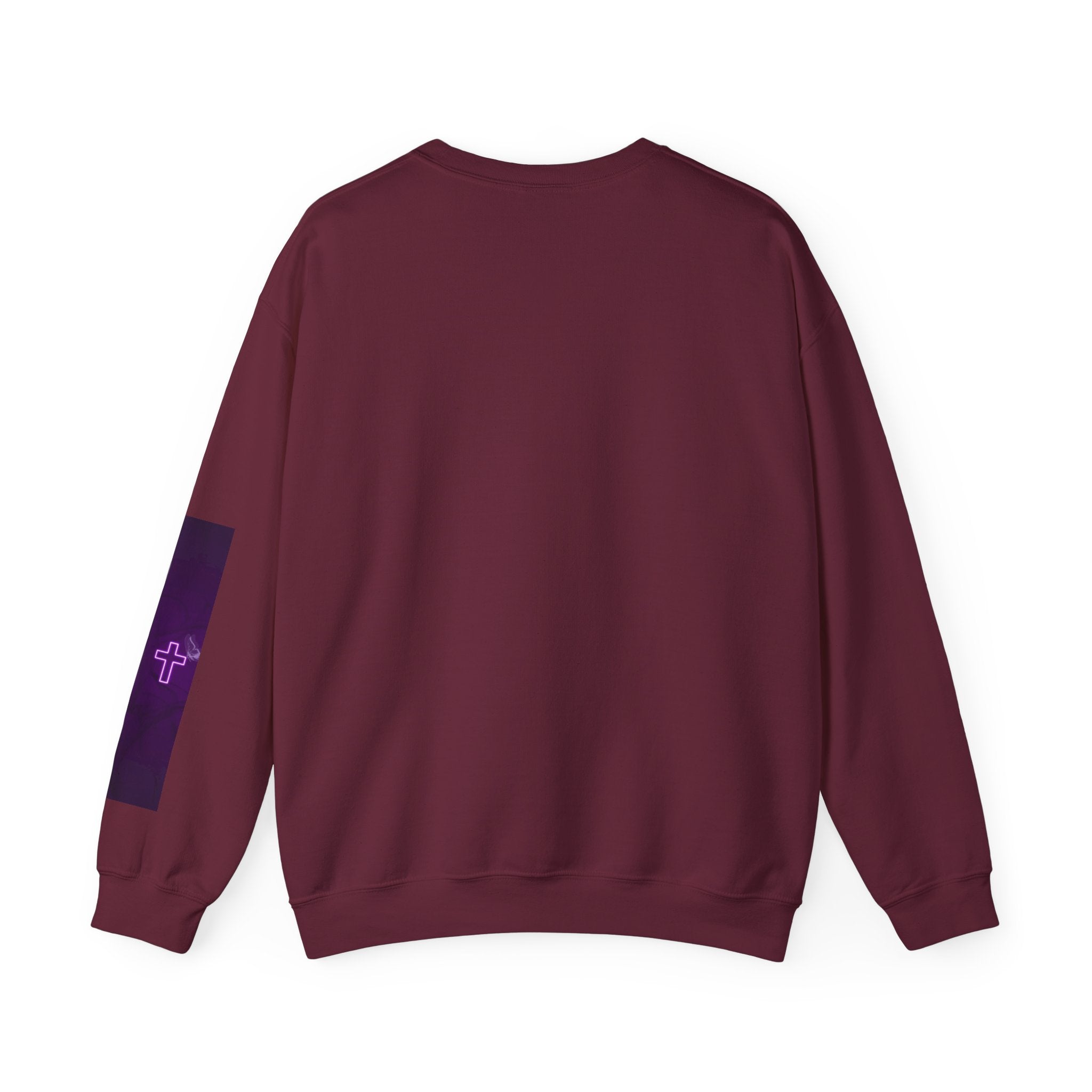 "Neon Cross" Faith Crewneck Sweatshirt — She Glows in the Dark |Tshirt for women
