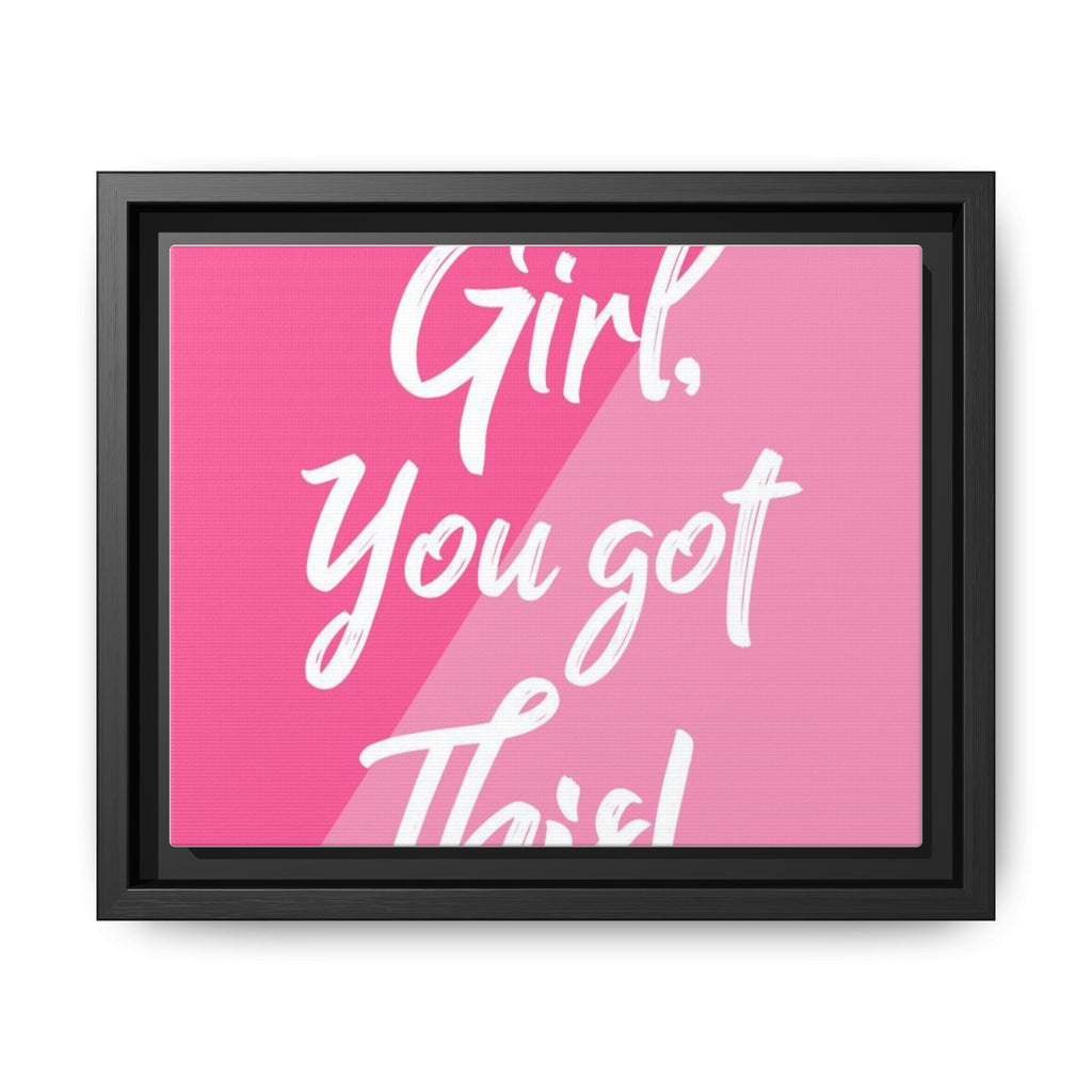 Matte Canvas, Framed (Multi-color)|Frame |Cute inspirational frames