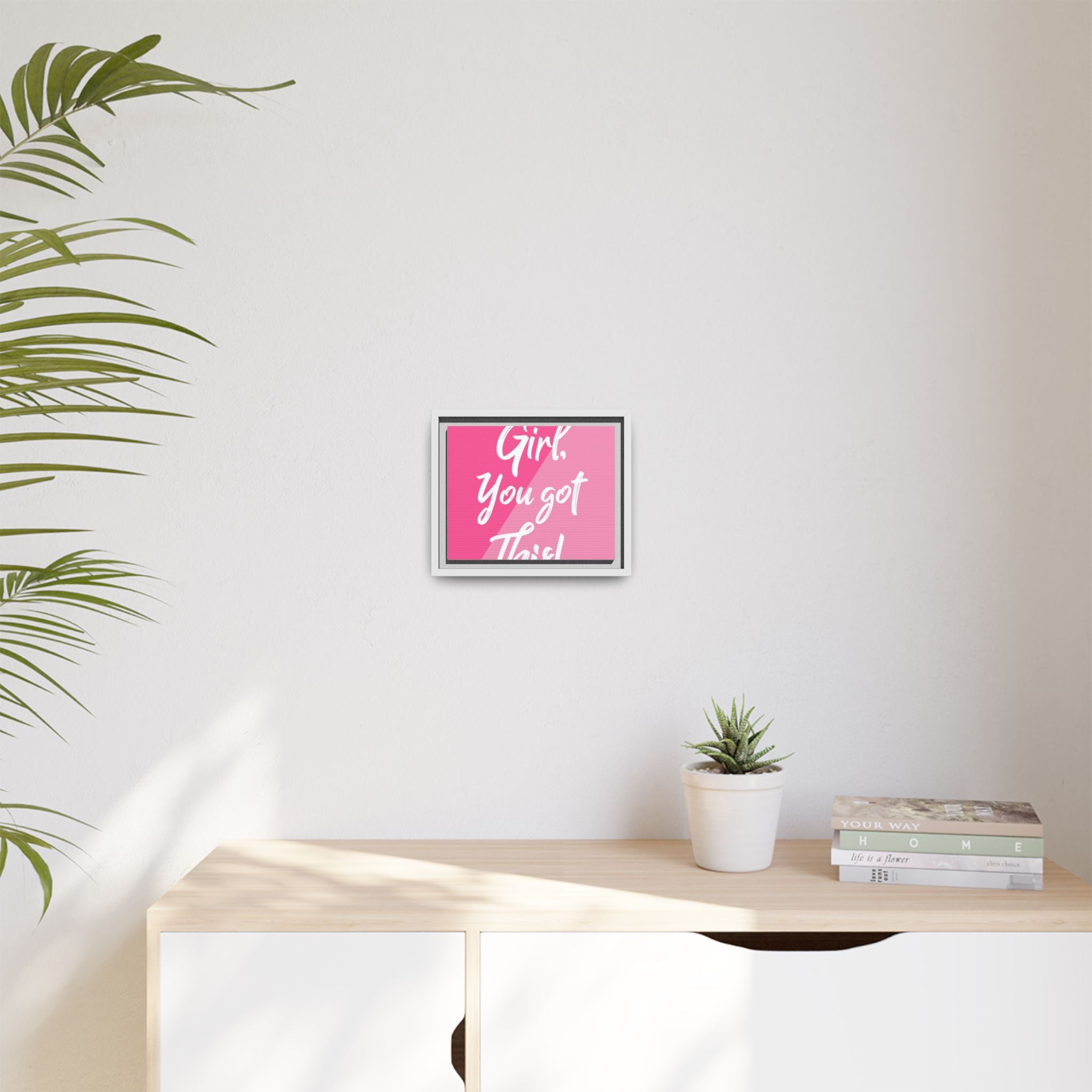 Matte Canvas, Framed (Multi-color)|Frame |Cute inspirational frames