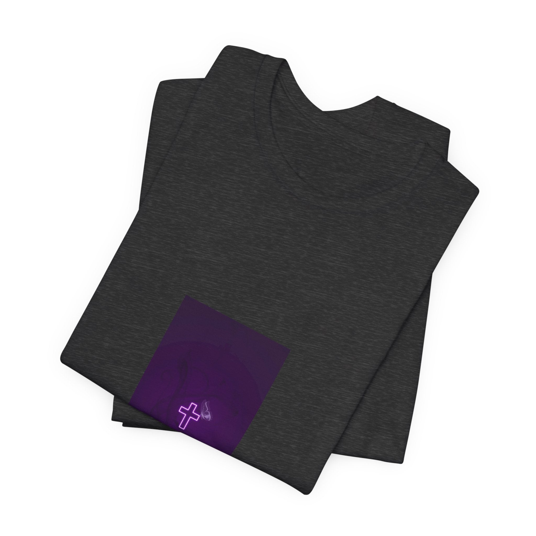 "Covered" Cross Tee — She Wears Her Faith Softly.. Tshirt for women