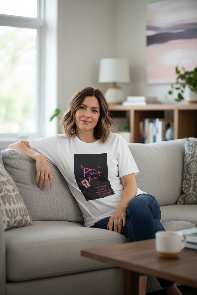 "Finally Free" Empowerment Tee — She Was Never Meant to Stay Caged