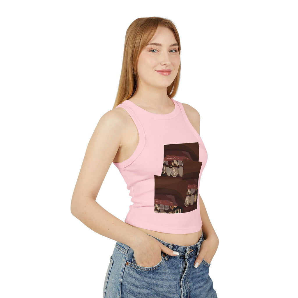 Women's Micro Rib Racer Tank Top