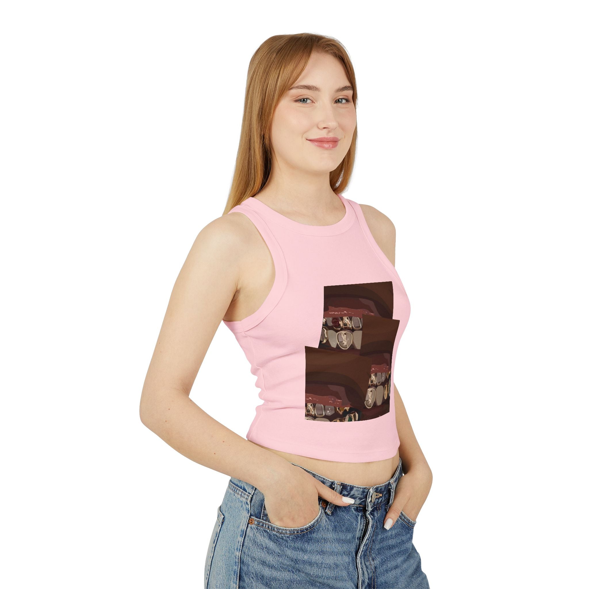 Women's Micro Rib Racer Tank Top