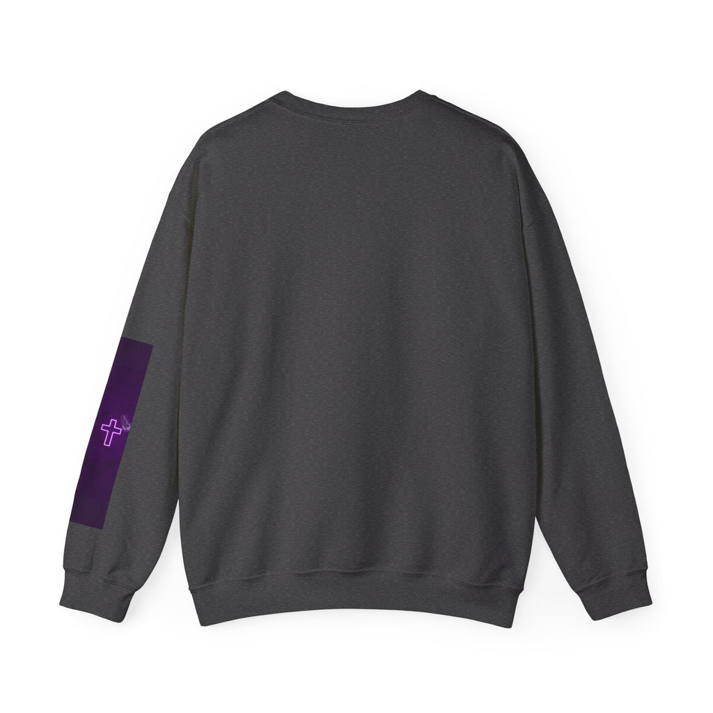 "Neon Cross" Faith Crewneck Sweatshirt — She Glows in the Dark |Tshirt for women