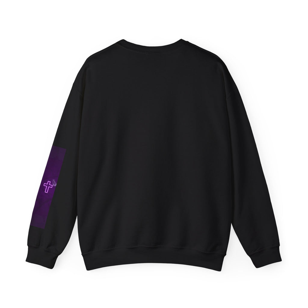 "Neon Cross" Faith Crewneck Sweatshirt — She Glows in the Dark |Tshirt for women