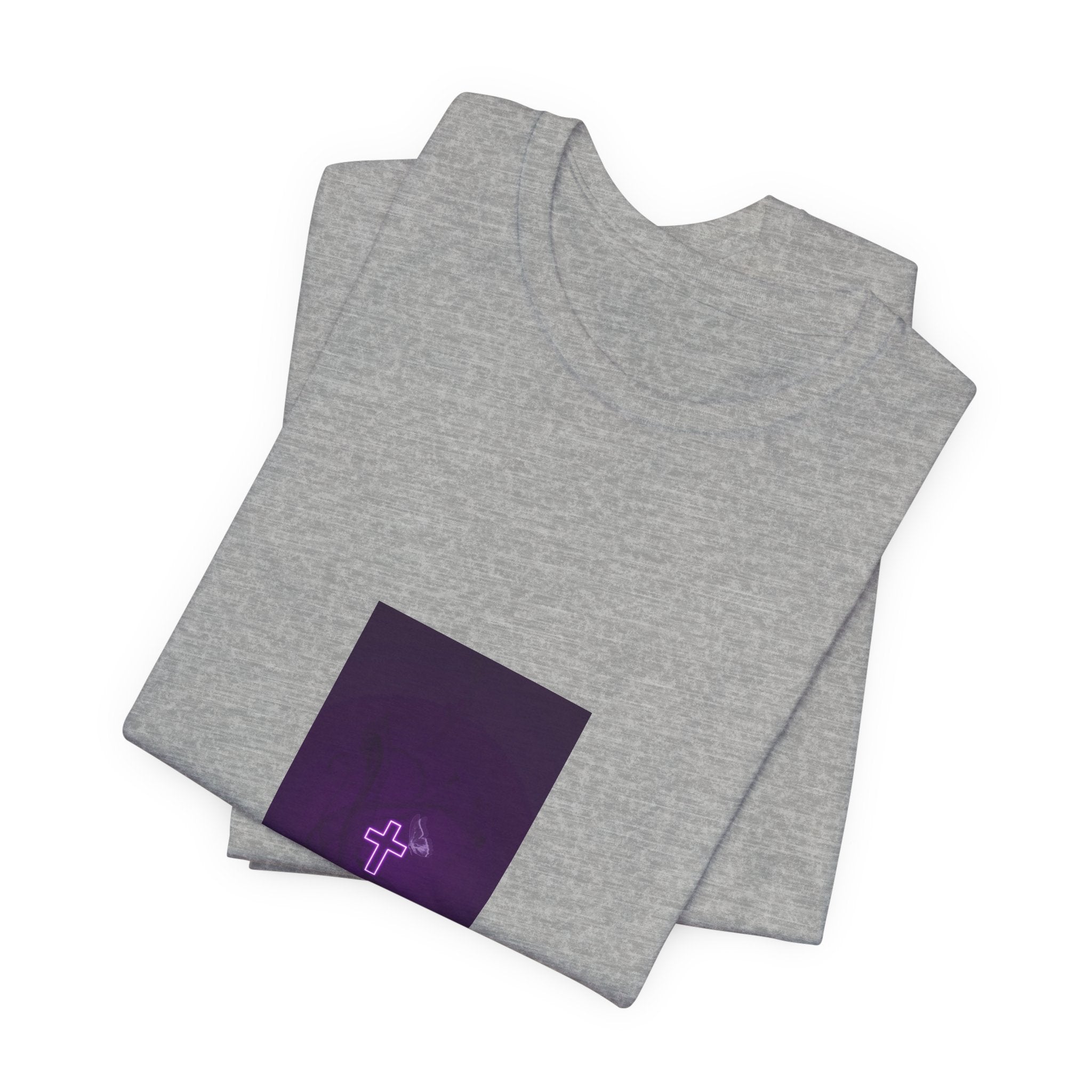 "Covered" Cross Tee — She Wears Her Faith Softly.. Tshirt for women