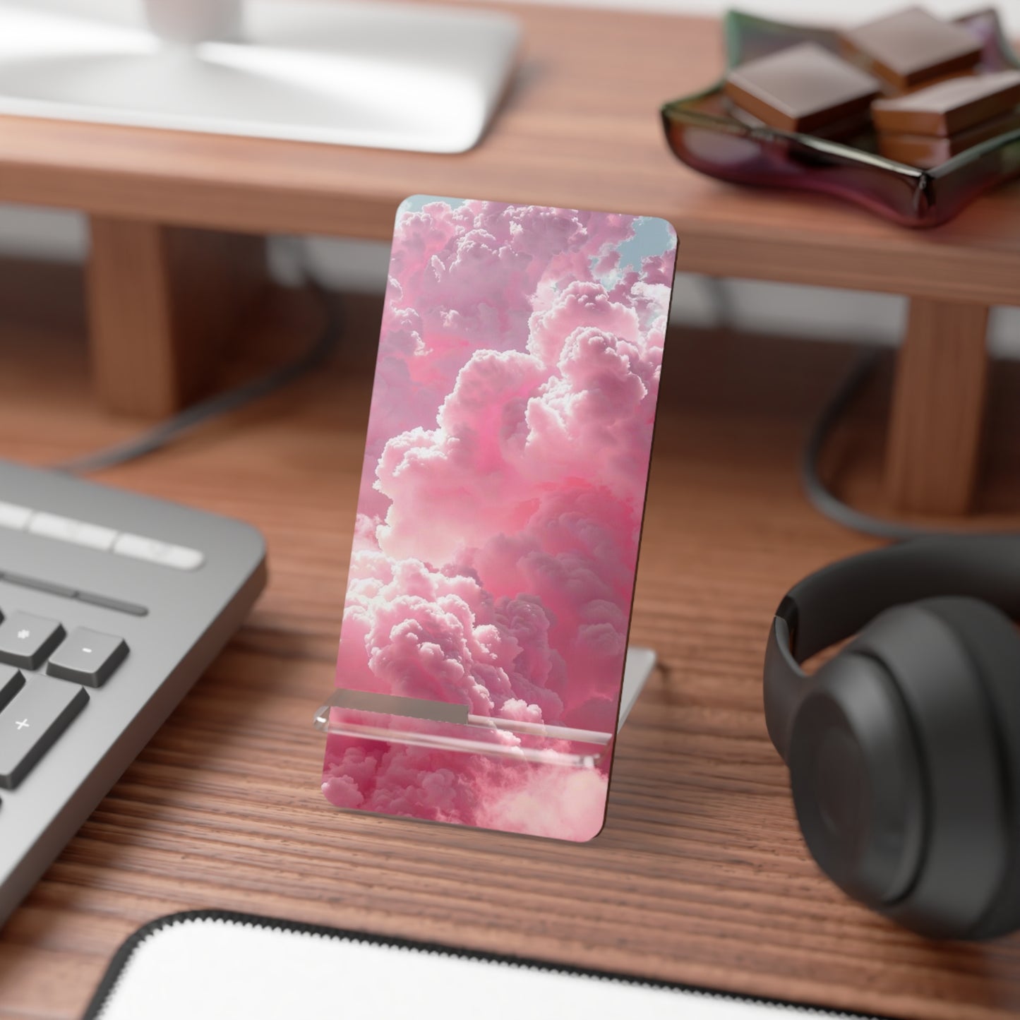 "Pink Cloud Tech Bundle ☁️ — Phone Case, AirPod Case & Stand"