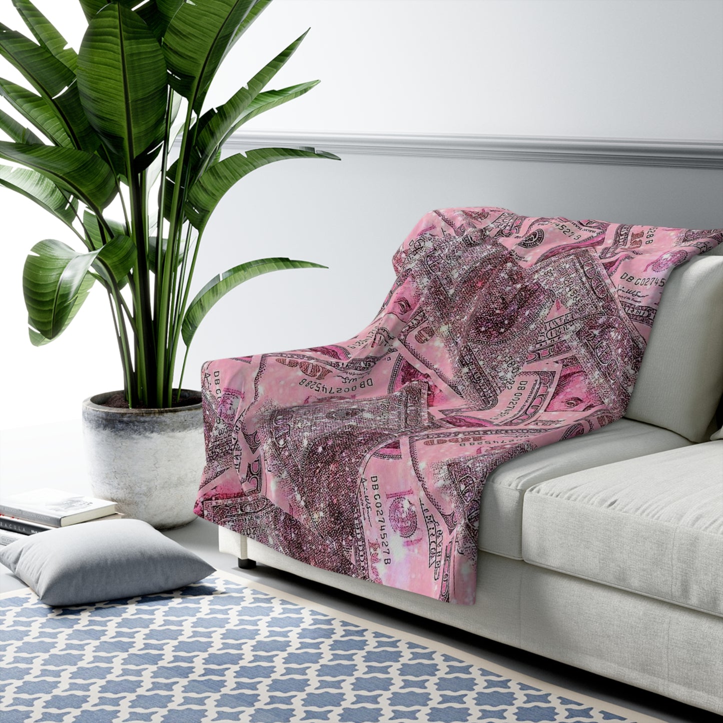 "Money Moves" Sherpa Fleece Blanket — Wrap Yourself in Abundance