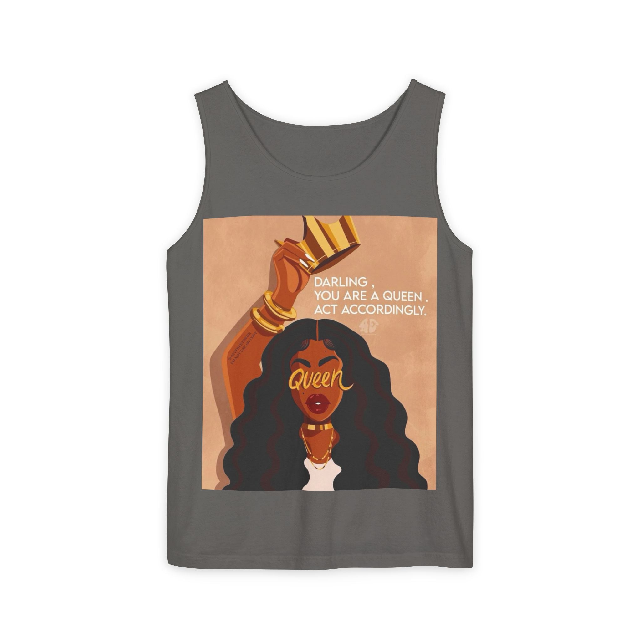 Tank Top|"Queen Energy" Tank Top — She Was Born to Wear the Crown