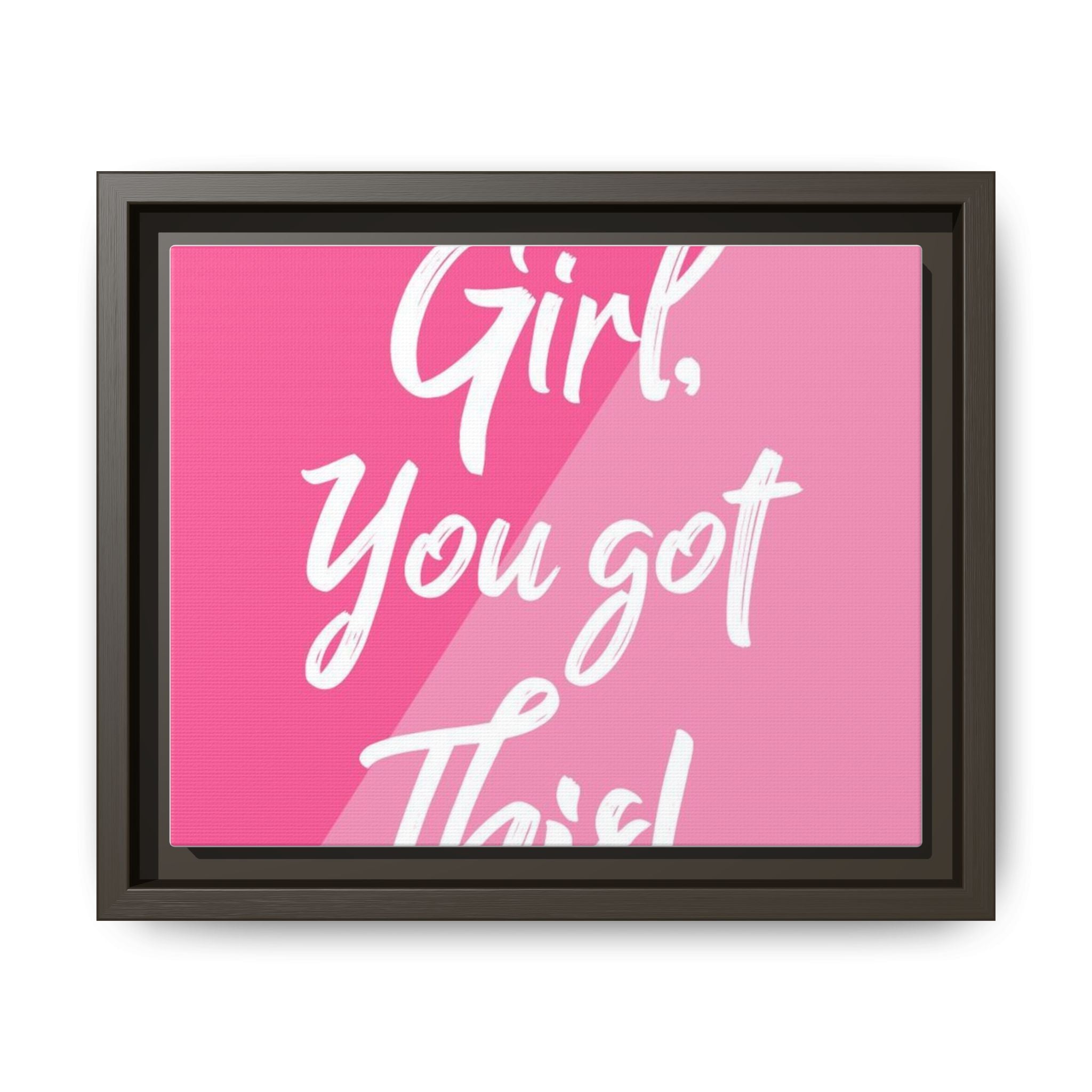 Matte Canvas, Framed (Multi-color)|Frame |Cute inspirational frames