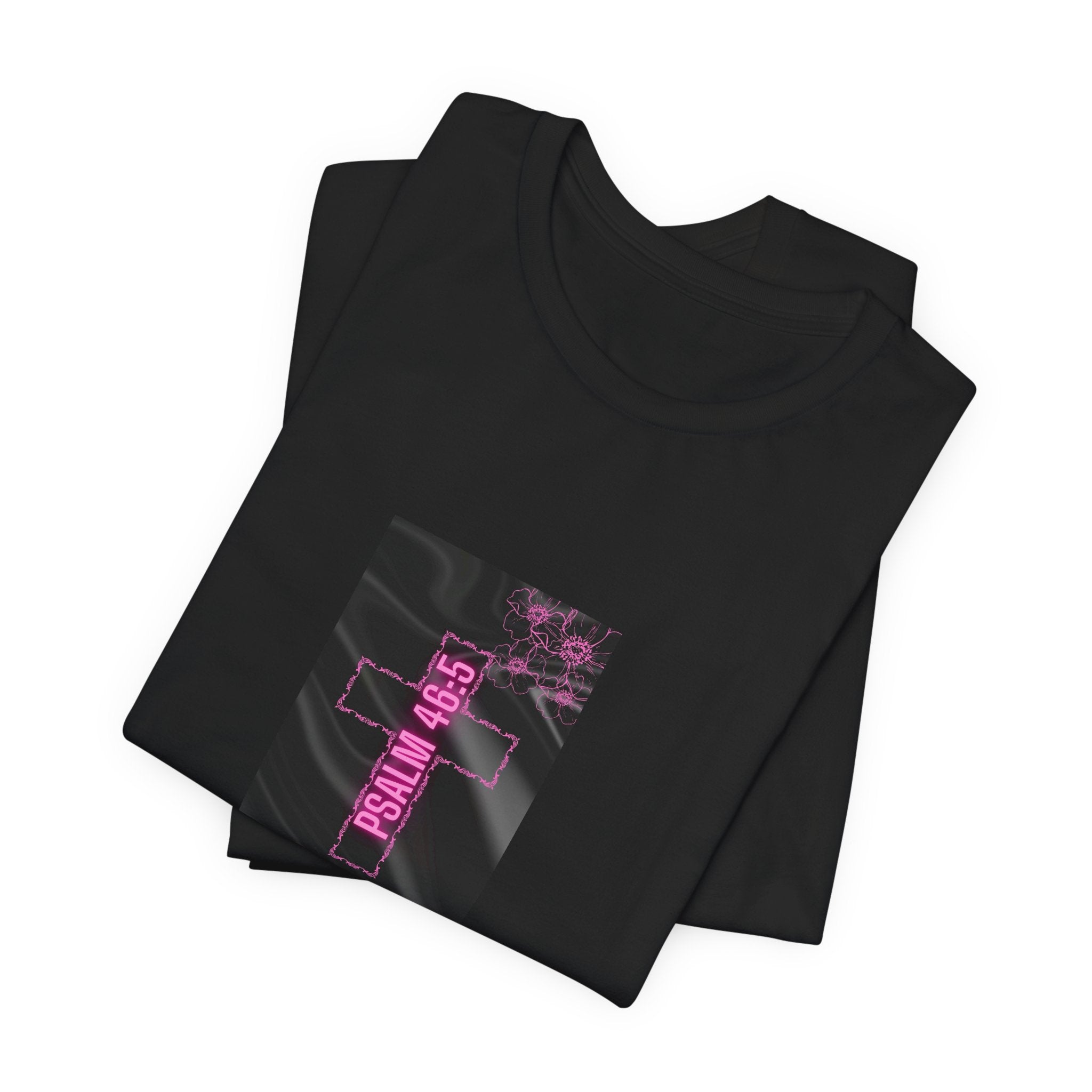 Women's Psalm 46:5 Tee — "God Is Within Her, She Will Not Fal