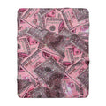 "Money Moves" Sherpa Fleece Blanket — Wrap Yourself in Abundance