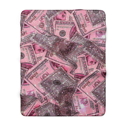 "Money Moves" Sherpa Fleece Blanket — Wrap Yourself in Abundance