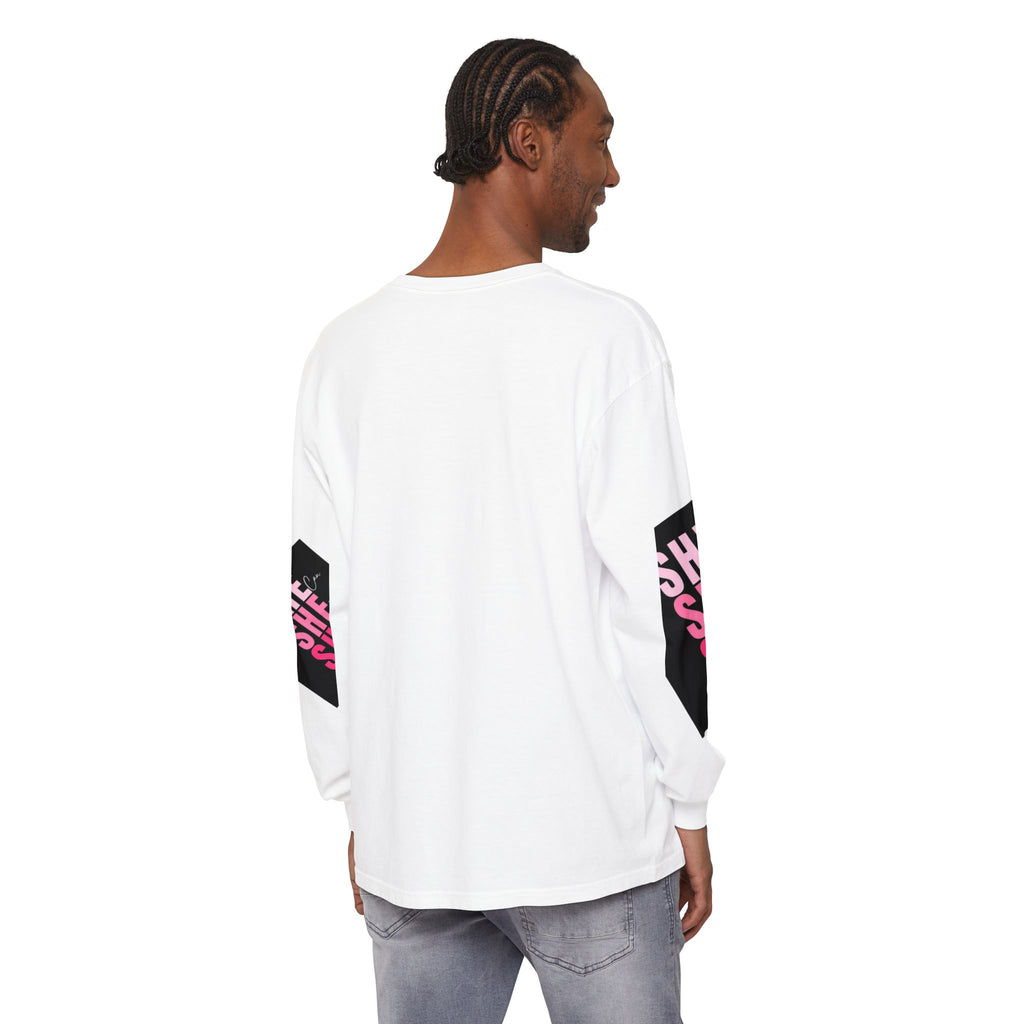 Women Garment-dyed Long Sleeve T-Shirt