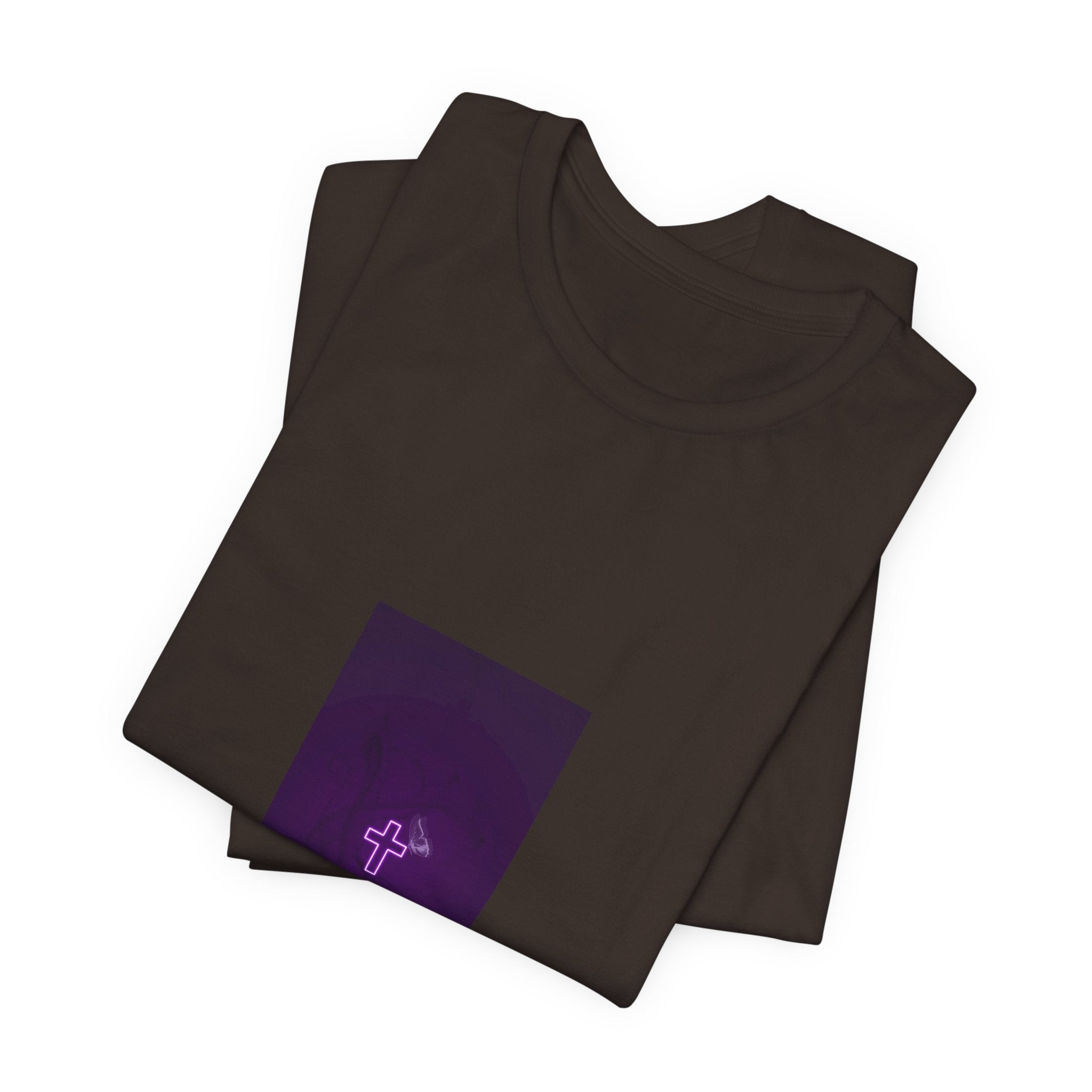 "Covered" Cross Tee — She Wears Her Faith Softly.. Tshirt for women
