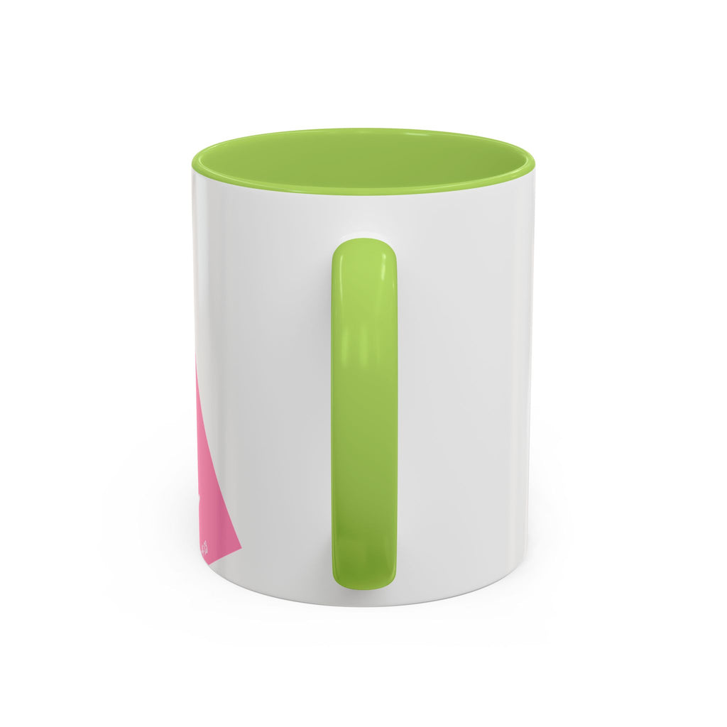 Color Accent Coffee Mug | 11oz & 15oz | Black Navy Pink | Dishwasher Safe