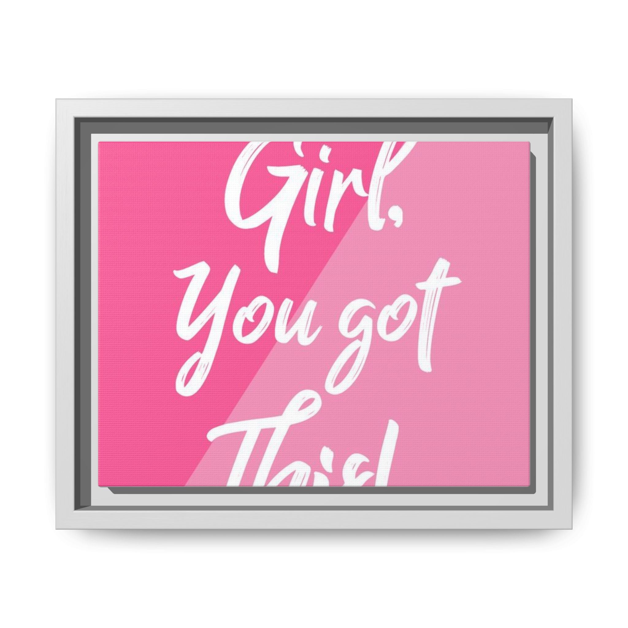 Matte Canvas, Framed (Multi-color)|Frame |Cute inspirational frames