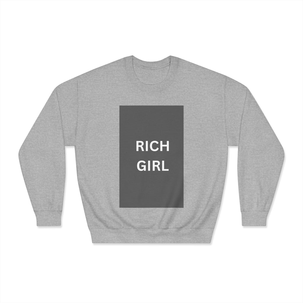 Rich Girl Sweatshirt & Money Moves Sherpa Blanket Bundle | Women's Aesthetic Fashion Set