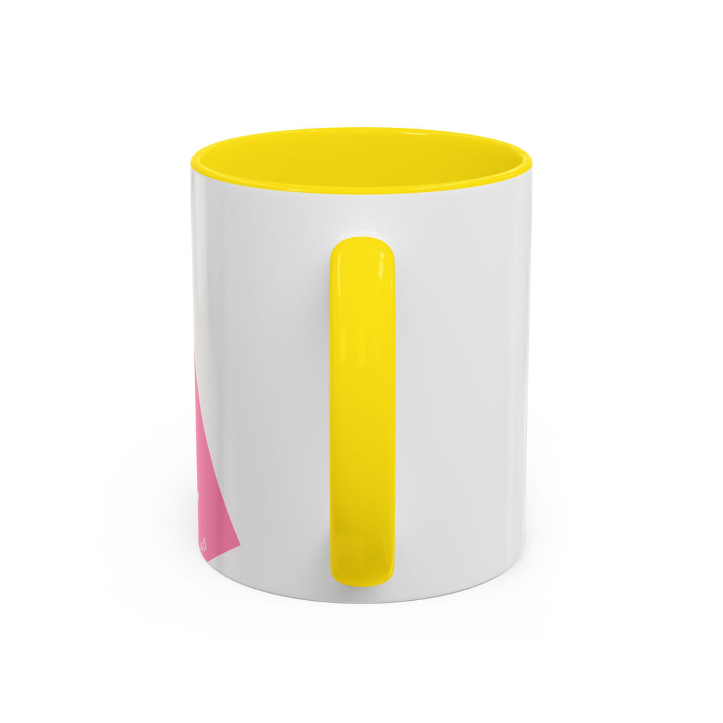 Color Accent Coffee Mug | 11oz & 15oz | Black Navy Pink | Dishwasher Safe