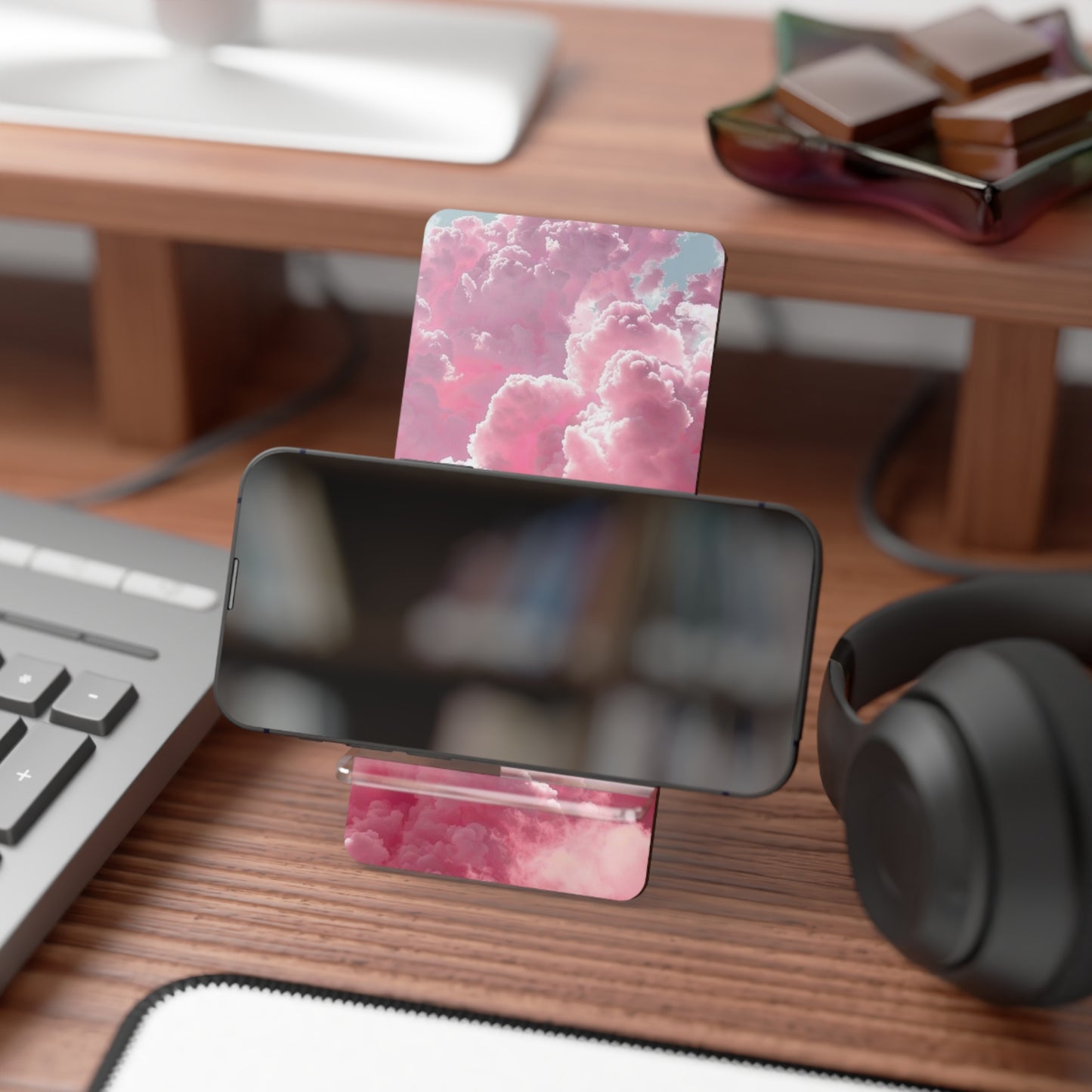 "Pink Cloud Tech Bundle ☁️ — Phone Case, AirPod Case & Stand"