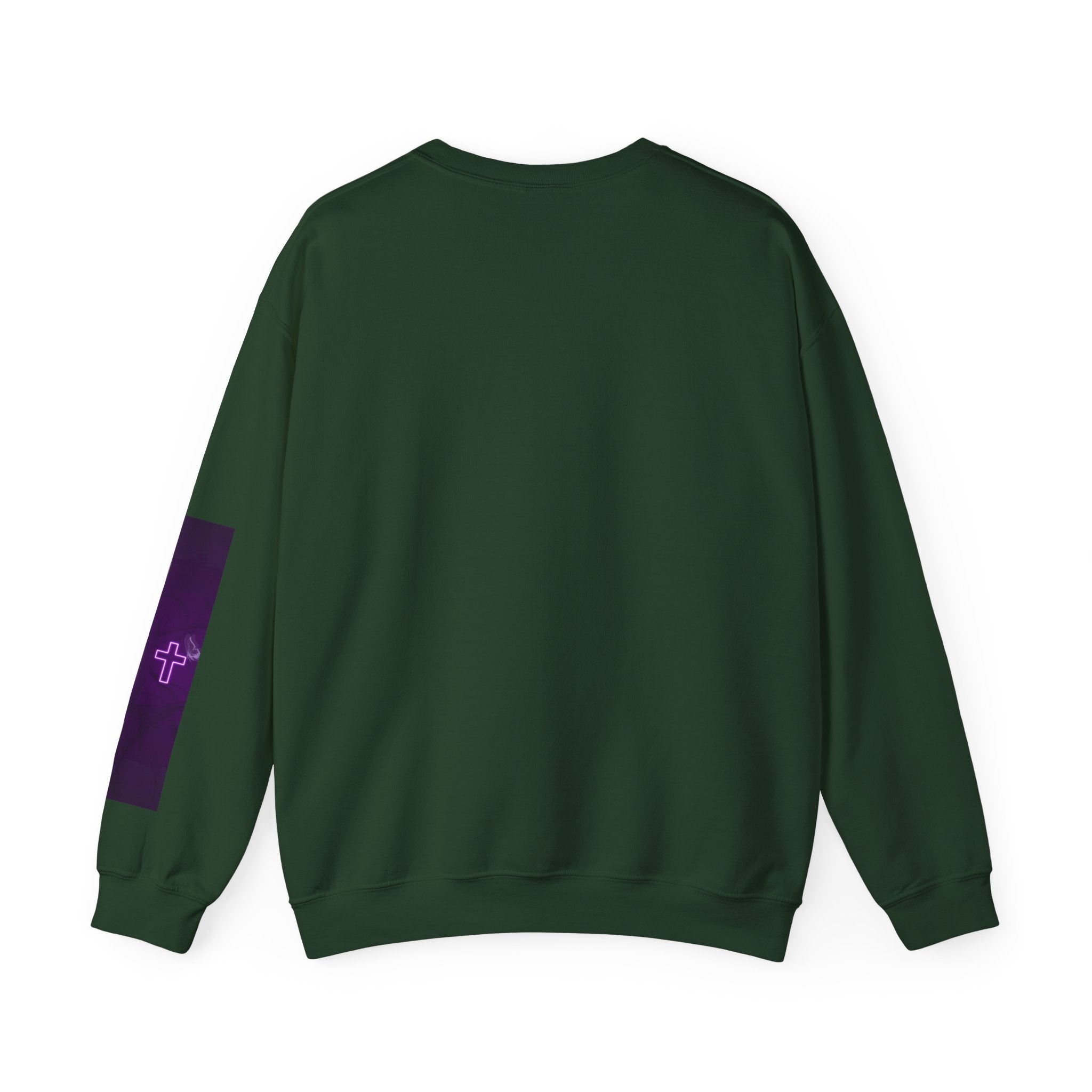 "Neon Cross" Faith Crewneck Sweatshirt — She Glows in the Dark |Tshirt for women