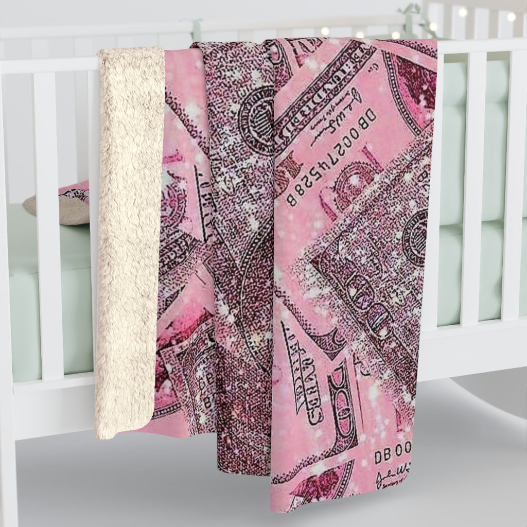 "Money Moves" Sherpa Fleece Blanket — Wrap Yourself in Abundance