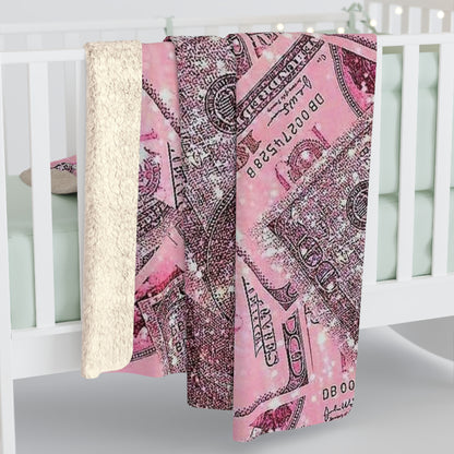 "Money Moves" Sherpa Fleece Blanket — Wrap Yourself in Abundance