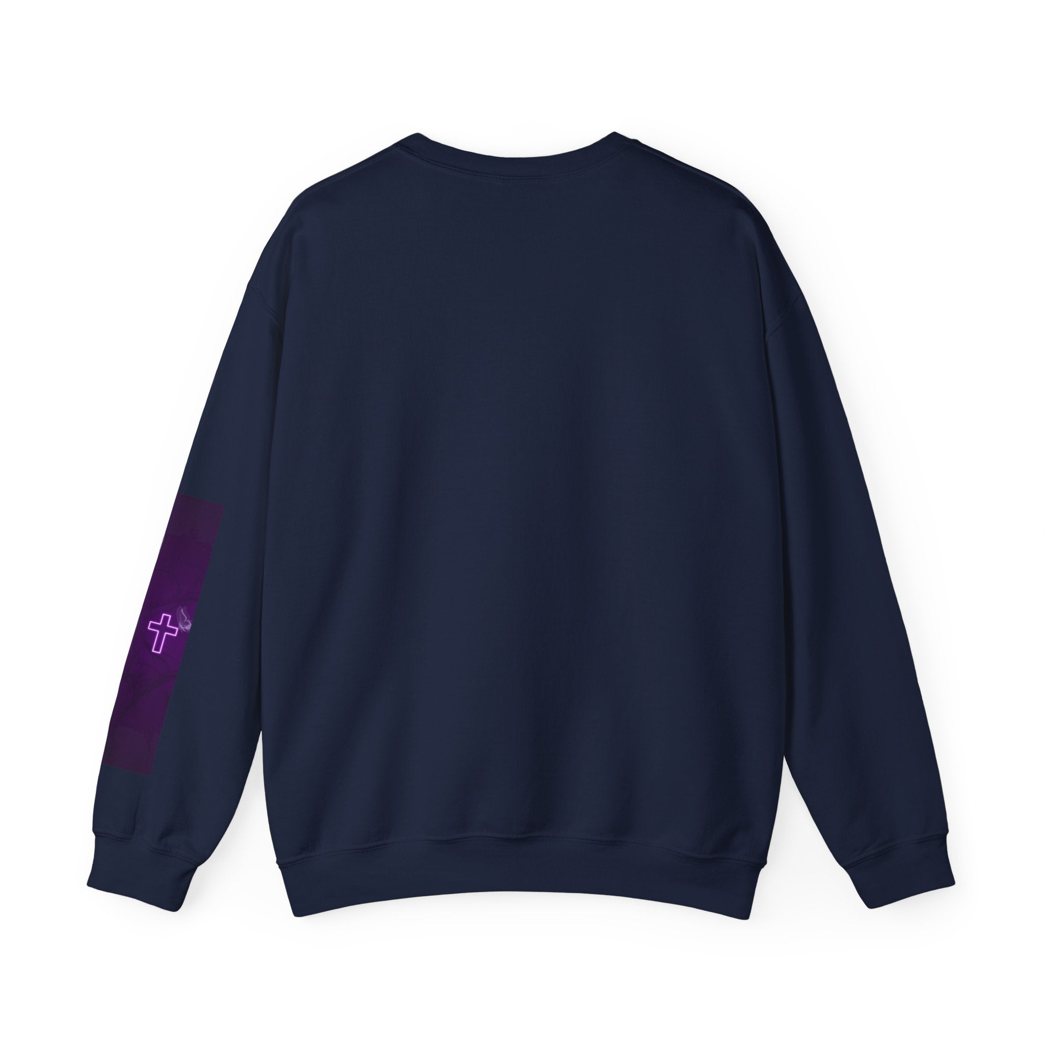 "Neon Cross" Faith Crewneck Sweatshirt — She Glows in the Dark |Tshirt for women