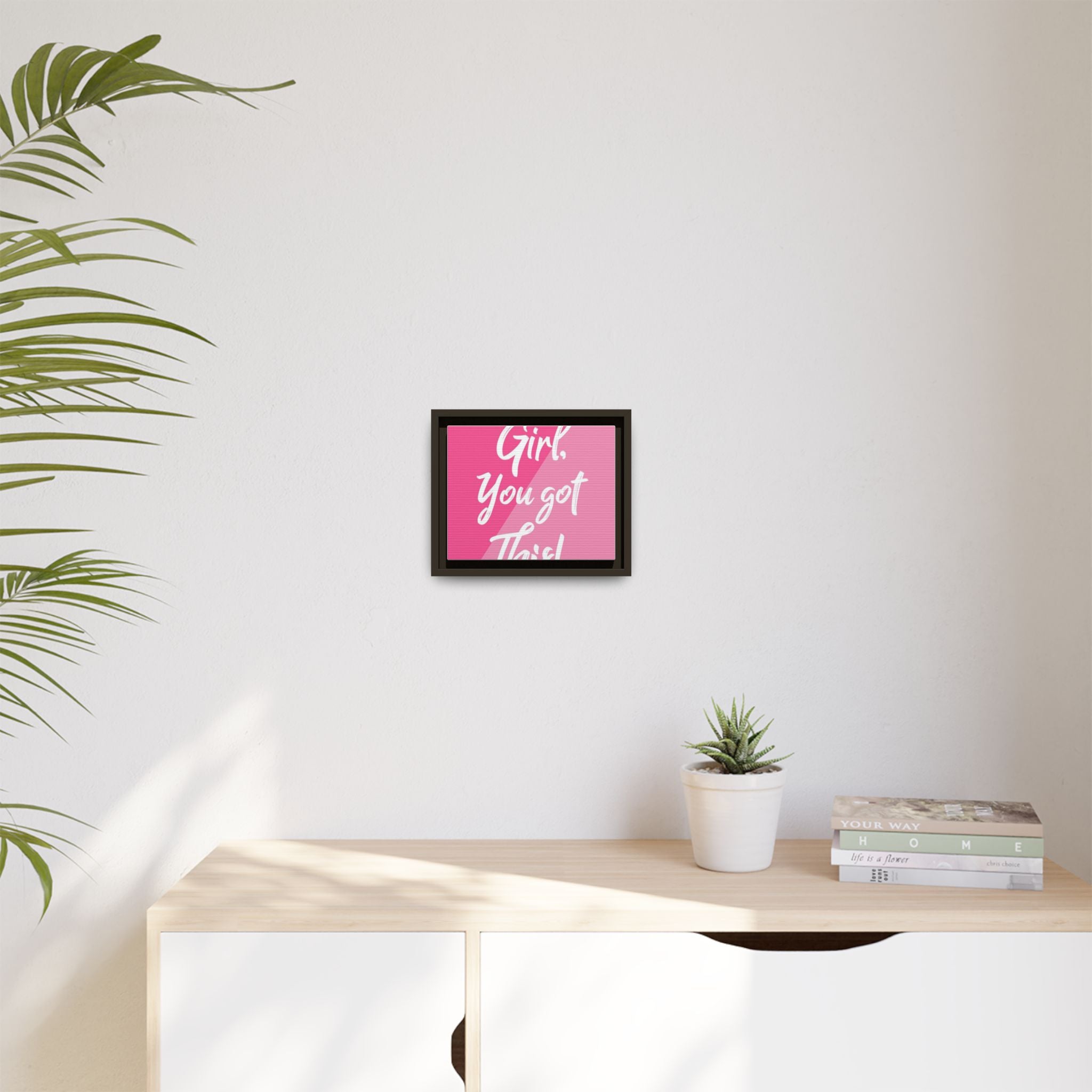 Matte Canvas, Framed (Multi-color)|Frame |Cute inspirational frames
